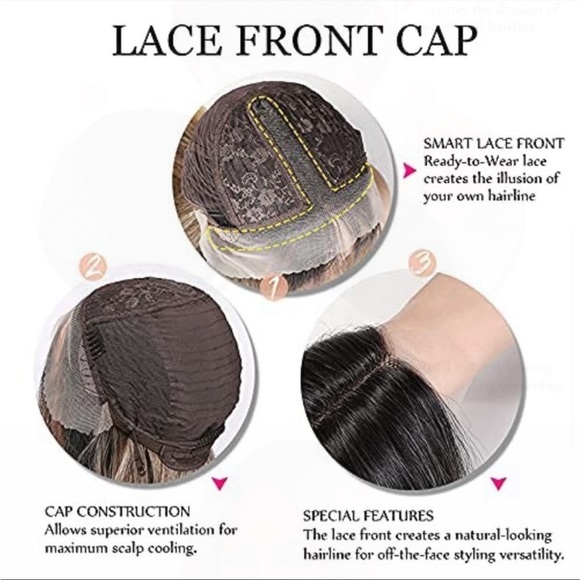 - 22” Light Blonde Body Wavy Middle Part Lace Front Wig *NEW* - Picture 4 of 7